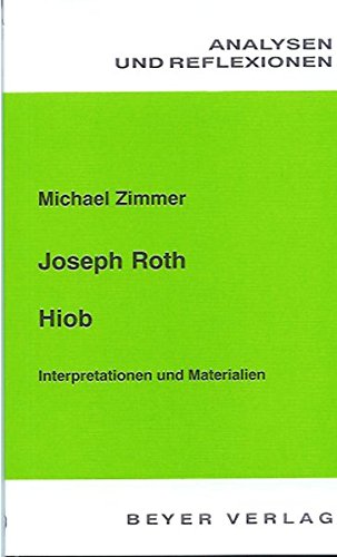 Imagen de archivo de Analysen und Reflexionen, Bd.83, Joseph Roth 'Hiob' a la venta por Antiquariat  Angelika Hofmann