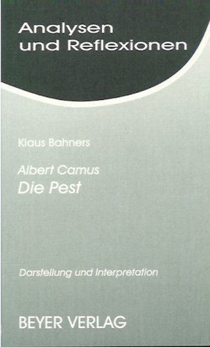 Stock image for Analysen und Reflexionen, Bd.12, Albert Camus, 'Die Pest': Darstellung und Interpretation for sale by medimops