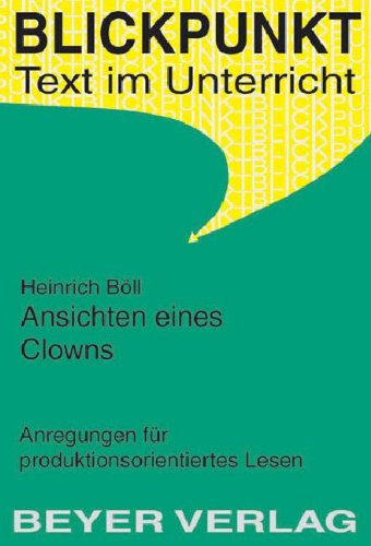 9783888055256: Ansichten eines Clowns