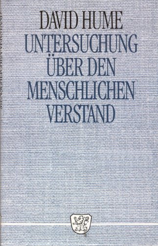 Beispielbild fr Untersuchung ber den menschlichen Verstand. zum Verkauf von Antiquariat & Verlag Jenior