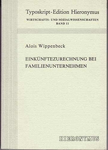 9783888930331: Einknftezurechnung bei Familienunternehmen