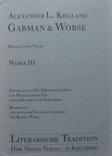 Imagen de archivo de Garman und Worse a la venta por medimops