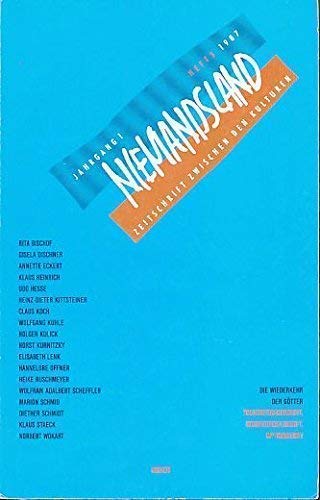 Beispielbild fr Niemandsland 1987/3. Die Wiederkehr der Gtter. Traumvergangenheit, Schreckenszukunft, Mythossucht zum Verkauf von Gabis Bcherlager