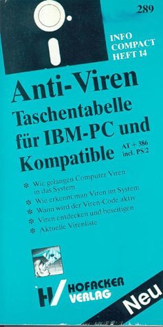 Beispielbild fr Anti- Viren Taschentabelle. Fr IBM- PC und Kompatible. AT und 386 incl. PS/2 zum Verkauf von medimops