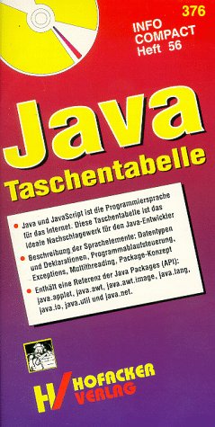 Beispielbild fr Java Taschentabelle. Java , JavaScript Referenz. Mit Beispielen zum Verkauf von medimops