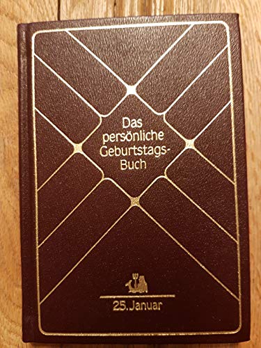 Beispielbild fr Das persnliche Geburtstagsbuch 25.Januar - guter Erhaltungszustand zum Verkauf von Weisel