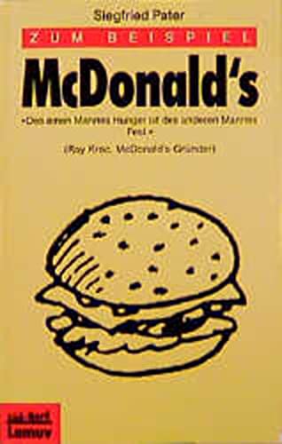 Beispielbild fr Zum Beispiel McDonald's. zum Verkauf von medimops