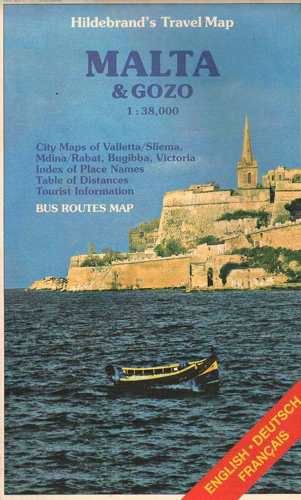 Hildebrand's Urlaubskarten, Malta and Gozo (Hildebrand's Travel Map) - Hildebrand