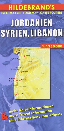 9783889892850: Carte routire : Jordanien, Syrien, Libanon, N 84