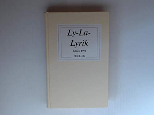 9783890096421: Ly- La- Lyrik 94. Edition 1994 - Frieling, W Ruprecht