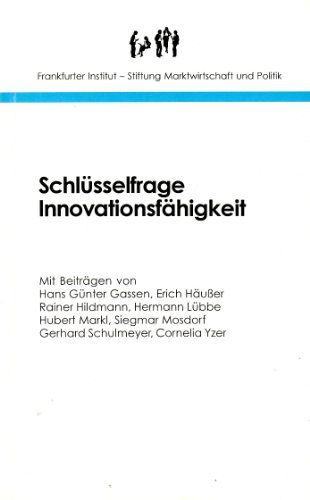 Beispielbild fr Schlsselfrage Innovationsfhigkeit zum Verkauf von Versandantiquariat Felix Mcke