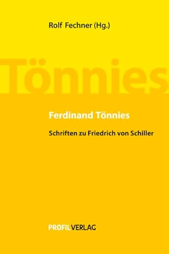 Stock image for Ferdinand Tnnies: ber Schiller for sale by Buchpark