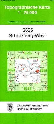 Beispielbild fr Schrozberg West 1 : 25 000 zum Verkauf von medimops