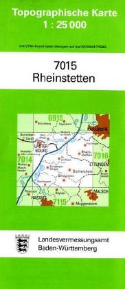 Beispielbild fr Topographische Karte, 7015. Rheinstetten zum Verkauf von Leserstrahl  (Preise inkl. MwSt.)