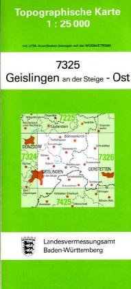 Beispielbild fr Geislingen an der Steige Ost 1 : 25 000 zum Verkauf von Reuseabook