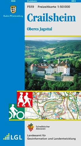 Imagen de archivo de LGL BW 50 000 Freizeit Crailsheim: Oberes Jagsttal a la venta por medimops
