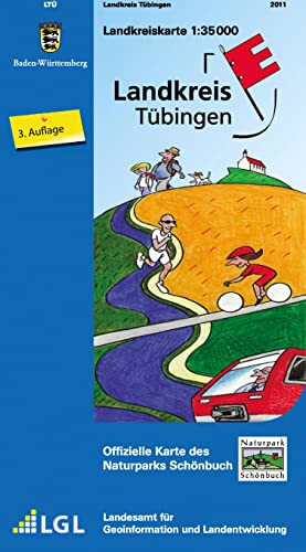 Beispielbild fr Landkreis Tbingen mit Naturpark Schnbuch 1 : 35 000: Mit Rad- und Wanderwegen zum Verkauf von medimops