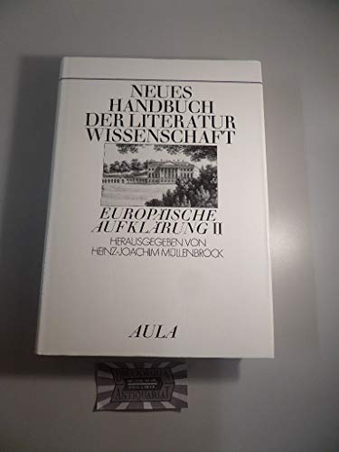 Beispielbild fr Neues Handbuch der Literaturwissenschaft: Europische Aufklrung II. Bd. 12 zum Verkauf von medimops