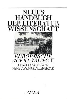 Stock image for Neues Handbuch der Literaturwissenschaft: Europische Aufklrung II. Bd. 12 for sale by medimops