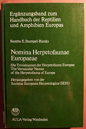 9783891045213: nomina_herpetofaunae_europaeae
