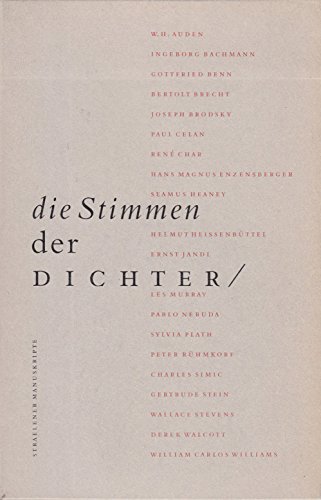 Beispielbild fr Vom schwierigen Vergngen der Poesie. Gedichte und Essays. Mit 2 CDs. zum Verkauf von Antiquariat Matthias Wagner