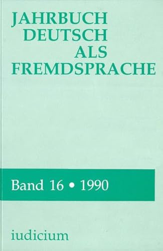 Beispielbild fr Jahrbuch Deutsch Als Fremdsprache 16 zum Verkauf von PsychoBabel & Skoob Books