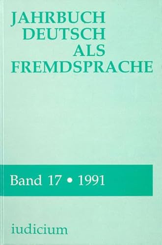 9783891291535: Jahrbuch Deutsch als Fremdsprache
