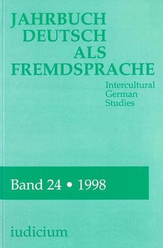 Beispielbild fr Jahrbuch Deutsch Als Fremdsprache Intercultural Studies : Bande 24, 1998 zum Verkauf von PsychoBabel & Skoob Books