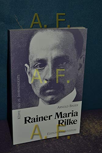 Beispielbild fr Kpfe des 20. Jahrhunderts, Bd.59, Rainer Maria Rilke zum Verkauf von medimops