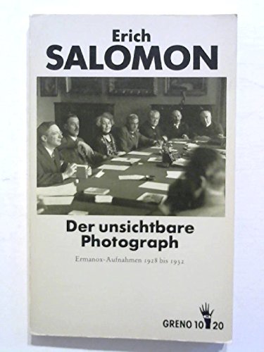 9783891908679: Erich Salomon: Ermanox-Aufnahmen 1928 bis 1932 (Greno 10/20) (German Edition)