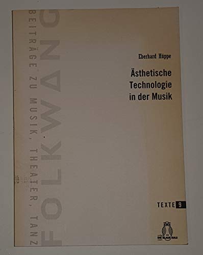 Beispielbild fr sthetische Technologie in der Musik zum Verkauf von medimops