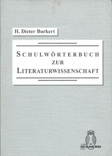 Beispielbild fr Schulwrterbuch zur Literaturwissenschaft. zum Verkauf von SKULIMA Wiss. Versandbuchhandlung