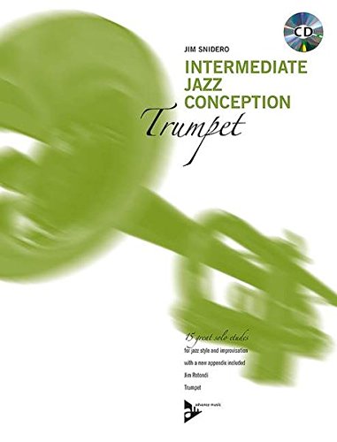 Stock image for Intermediate Jazz Conception -- Trumpet: 15 Great Solo Etudes (English/German Language Edition) (Book & CD) (TROMPETTE) for sale by HPB Inc.