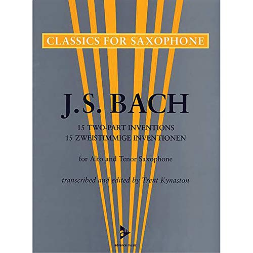 Stock image for 15 Two-Part Inventions: For Alto and Tenor Saxophones, Score (Advance Music: Classics for Saxophone) for sale by GF Books, Inc.