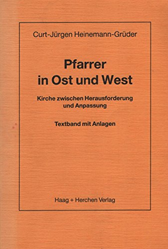 Imagen de archivo de Pfarrer in Ost und West. Kirche zwischen Herausforderung und Anpassung a la venta por medimops