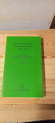 9783892444374: Das Problem der Problemgeschichte 1880-1932