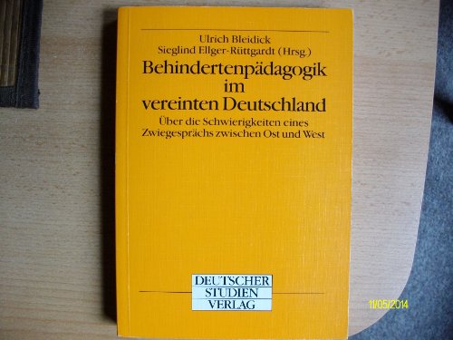 Imagen de archivo de Behindertenpdagogik im vereinten Deutschland a la venta por medimops