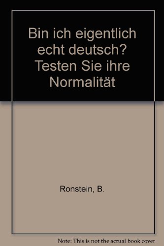 Beispielbild fr Bin ich eigentlich echt deutsch? zum Verkauf von Paderbuch e.Kfm. Inh. Ralf R. Eichmann