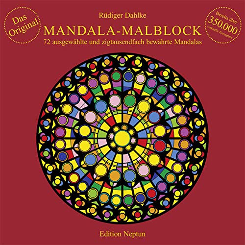 9783893210763: Mandala-Malblock: 72 ausgewhlte Mandalas: 72 ausgewhlte Mandalas aus Ost und West und aus der Mitte