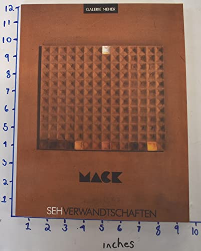 Stock image for Sehverwandtschaften im Werk von Heinz Mack for sale by medimops
