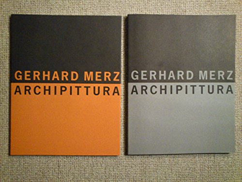 Beispielbild fr Gerhard Merz: Archipittura 1992 zum Verkauf von The Calico Cat Bookshop