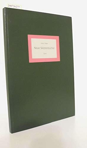 9783893227273: Neue Skizzenbcher, 1984-1994: [Ausstellung im] Kupferstichkabinett, Sammlung der Zeichnungen und Druckgraphik