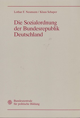 Stock image for Die Sozialordnung der Bundesrepublik Deutschland for sale by Bernhard Kiewel Rare Books
