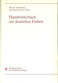 Stock image for Handbuchwrterbuch zur Deutschen Einheit for sale by Bernhard Kiewel Rare Books