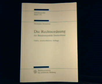 9783893314249: Rechtsordnung der Bundesrepublik Deutschland: eine Einfhrung