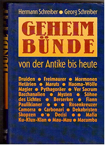 Imagen de archivo de Geheimbünde. Von der Antike bis heute a la venta por Goldstone Books