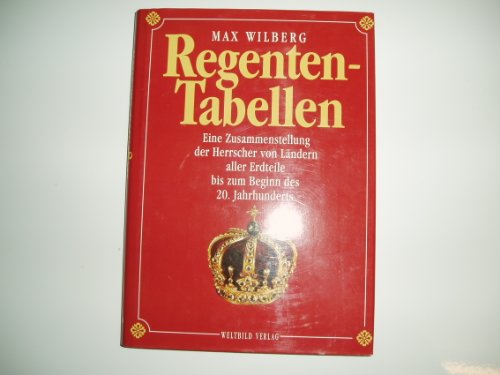 Beispielbild fr Regenten- Tabellen zum Verkauf von medimops