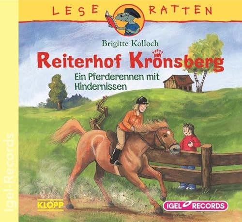 Beispielbild fr Reiterhof Kronsberg. Ein Pferderennen mit Hindernissen. CD zum Verkauf von medimops