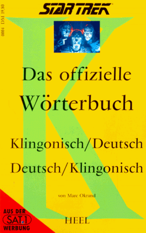 9783893655441: Star Trek. Das offizielle Wrterbuch Klingonisch - Deutsch / Deutsch - Klingonisch