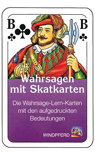 9783893853335: Wahrsagen mit Skatkarten. 32 Wahrsage-Lern-Karten. Mit aufgedruckten Bedeutungen